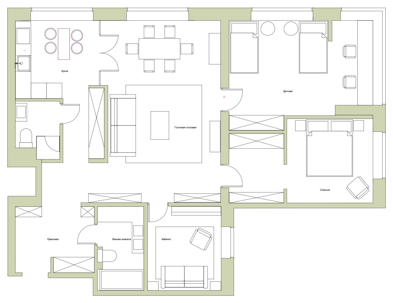 Проект недели: Кухня-гостиная с окнами на восток