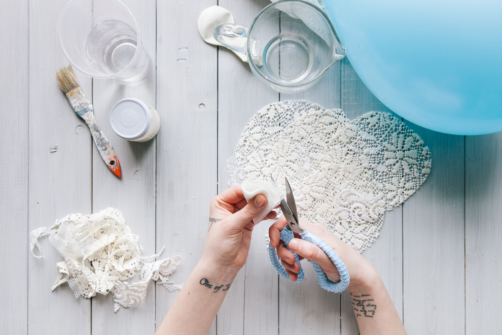 DIY: Как сделать кружевной абажур своими руками