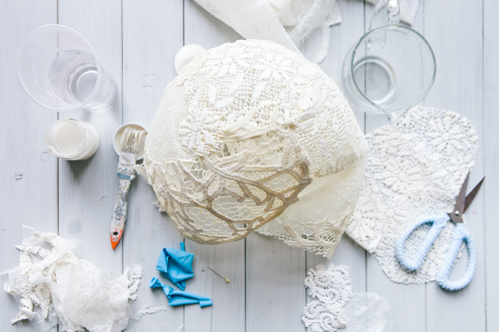 DIY: Как сделать кружевной абажур своими руками