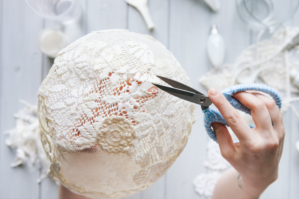 DIY: Как сделать кружевной абажур своими руками