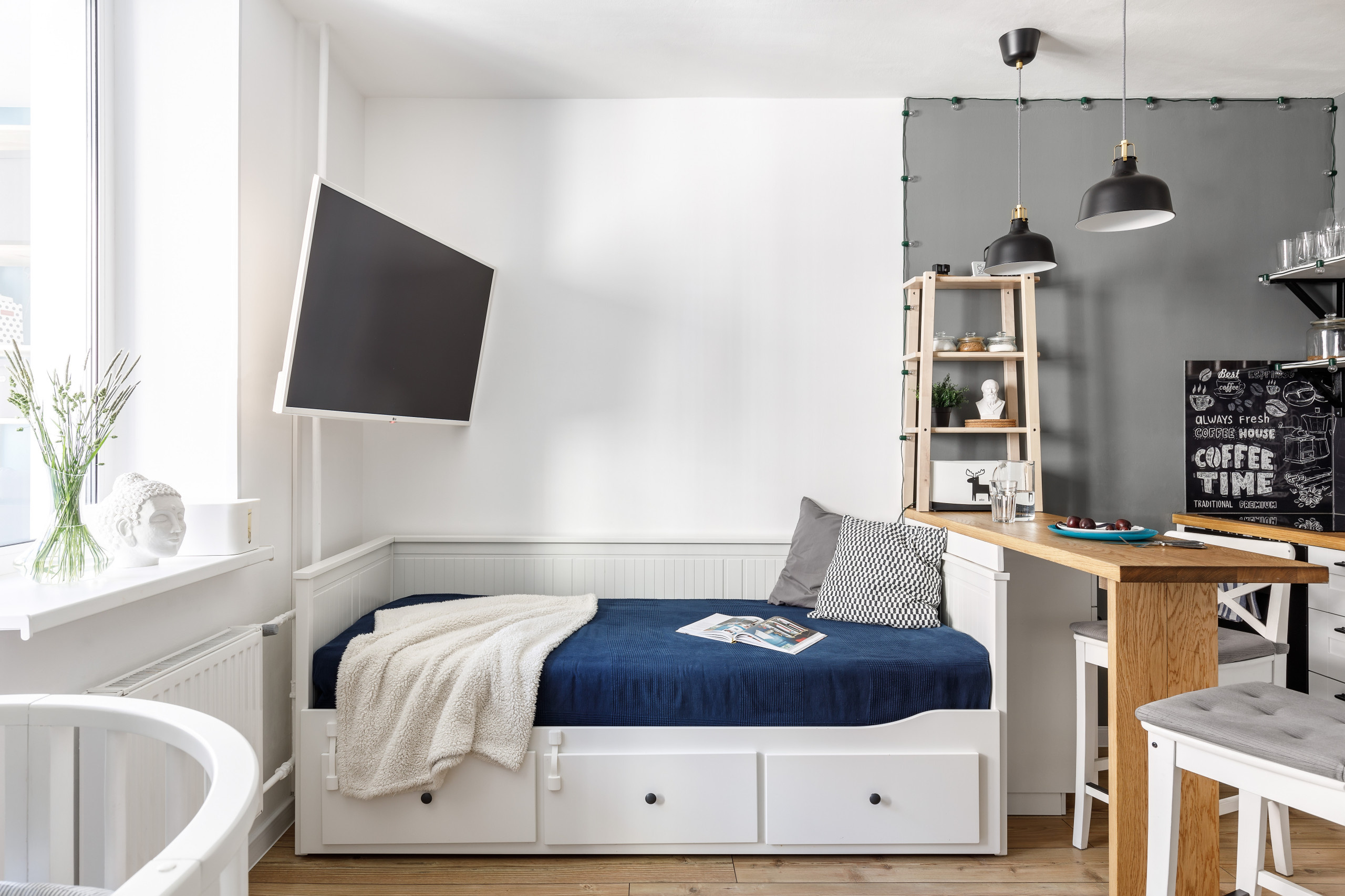 До и после: Студия 20 кв.м — для семьи с малышом