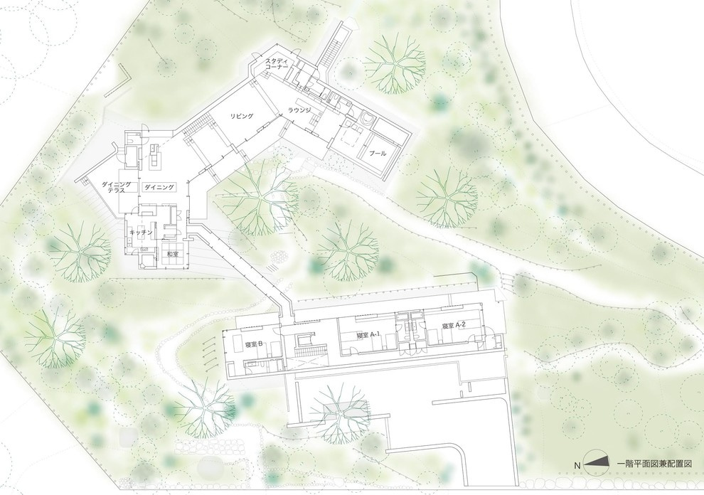 Houzz Япония: Вилла в национальном парке