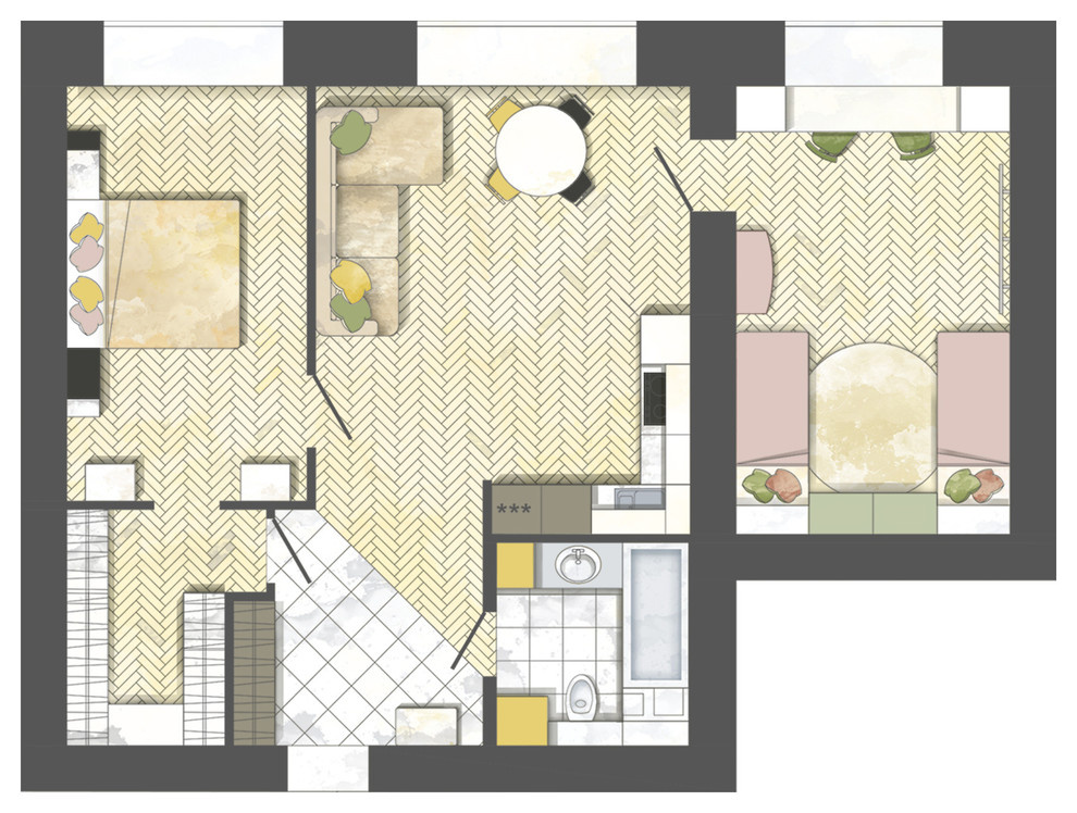 Houzz тур: Квартира в Красноярске, где жена тайно сделала ремонт