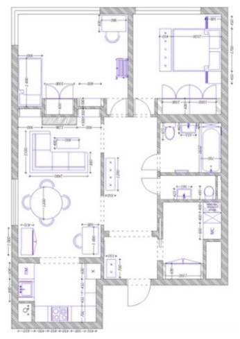 Houzz тур: Квартира с цветными дверями в Одинцове