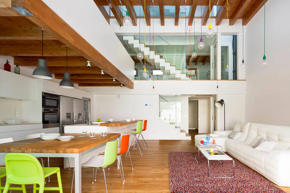 Houzz Испания: Яркий и умный дом, которым управляет автоматика