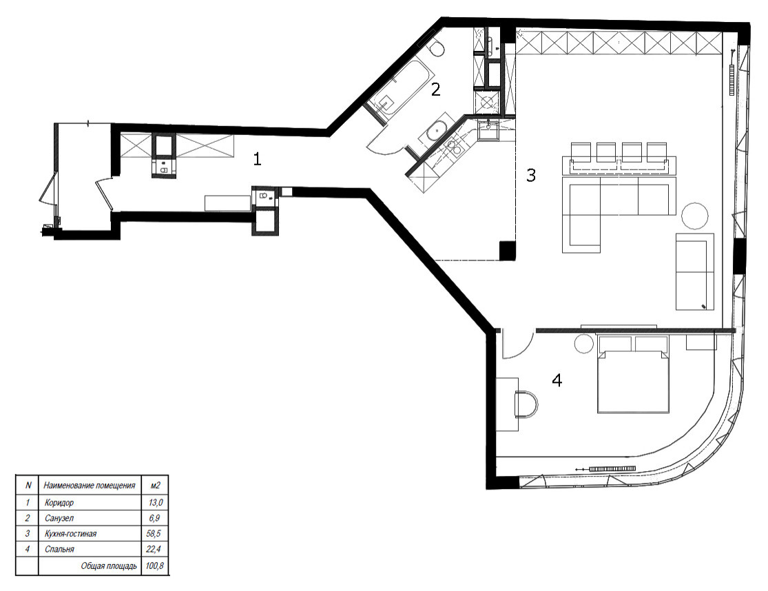 Houzz тур: Холостяцкая квартира в Петербурге