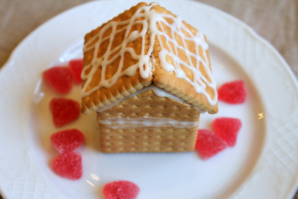 Своими руками: Новогодние домики из печенья