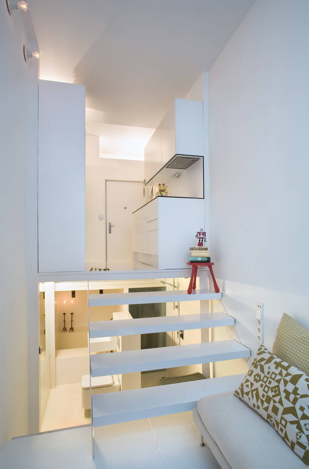 Houzz Испания: 21 метр в Мадриде — маленький узкий дом