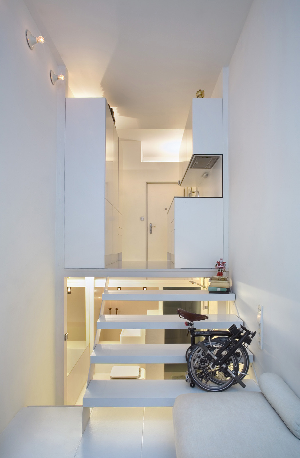 Houzz Испания: 21 метр в Мадриде — маленький узкий дом