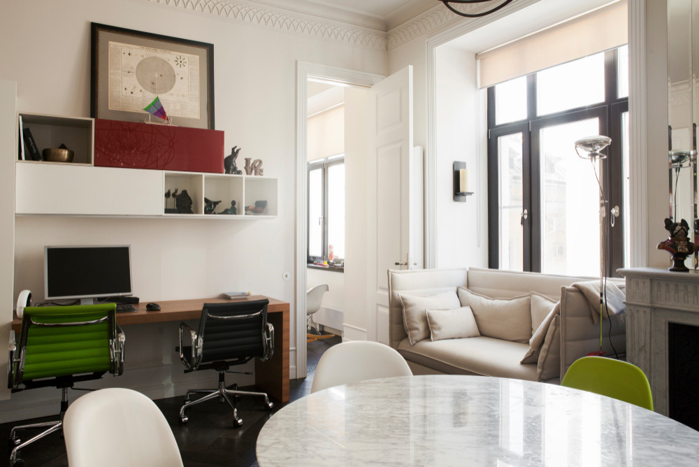 В гостях: Иконы дизайна и неоклассика в квартире в Замоскворечье