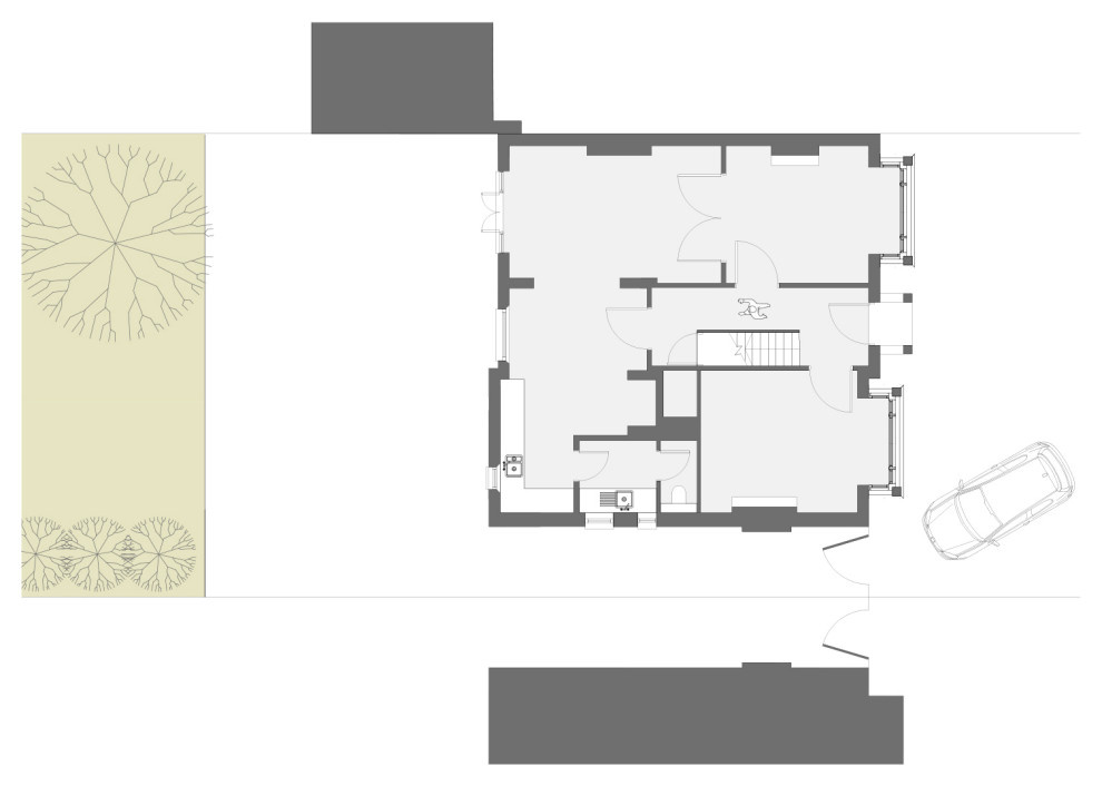 Houzz Британия: Пристройка к дому — с кухней и местом для чтения