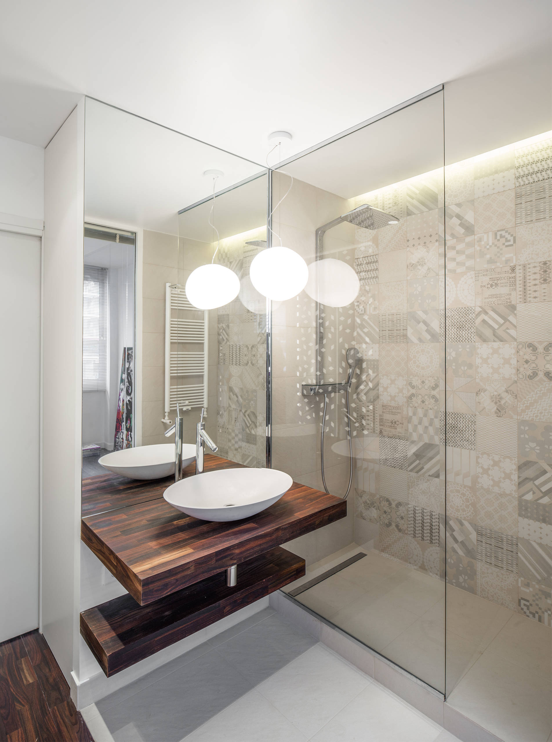 Houzz Франция: Квартира в оттенках синего с видом на Сену