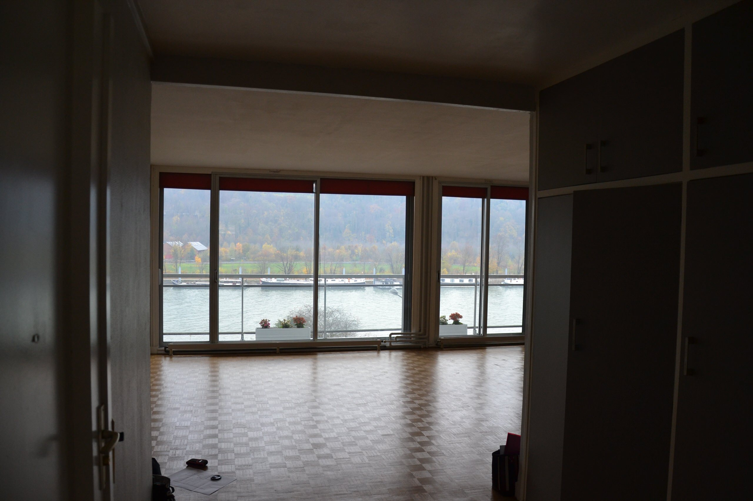 Houzz Франция: Квартира в оттенках синего с видом на Сену