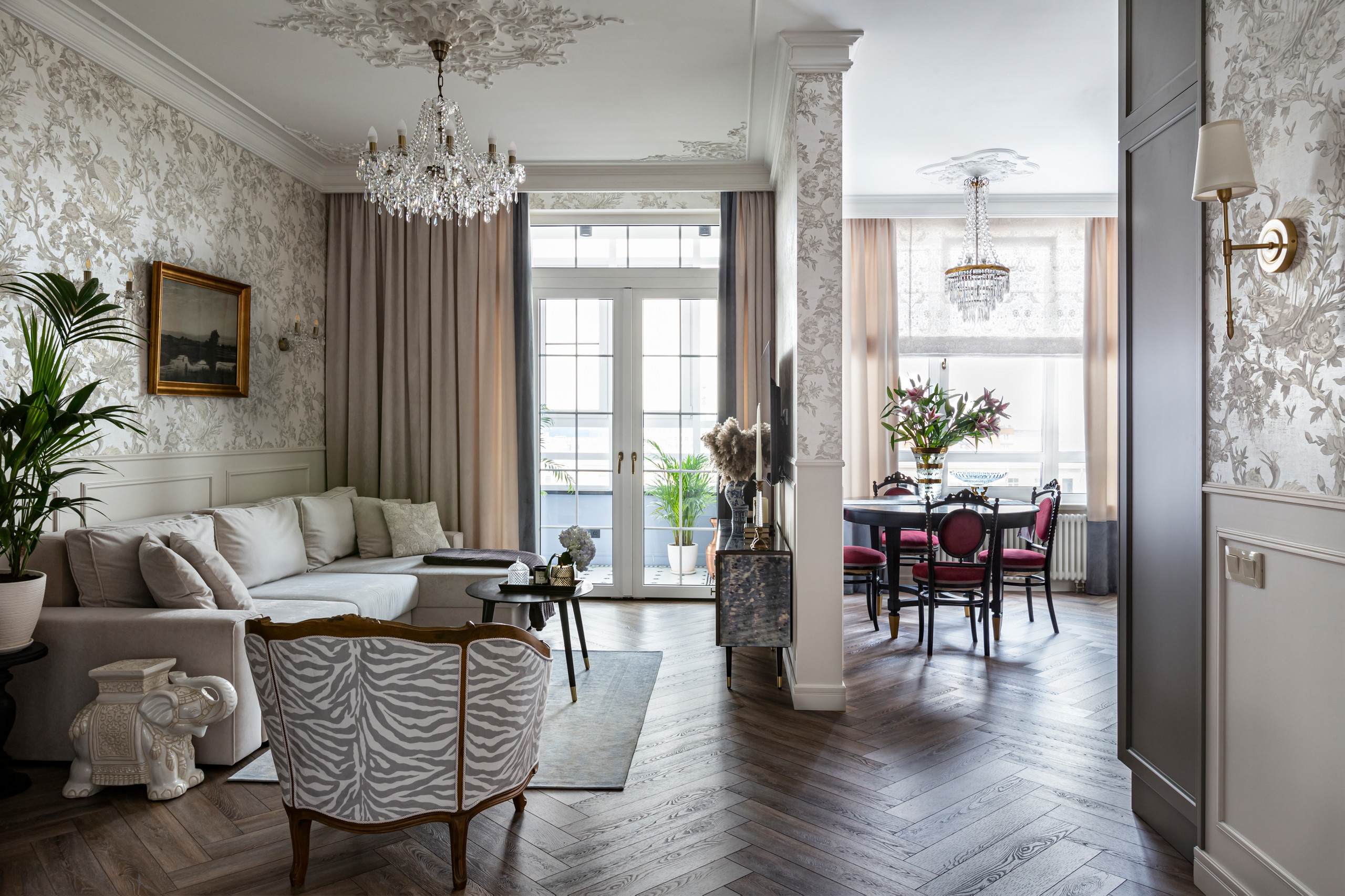 Houzz тур: Квартира в новом доме с атмосферой старого Петербурга