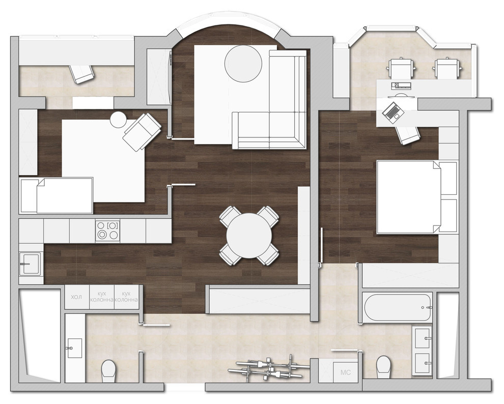 Куда и как перенести кухню: 3 простых решения