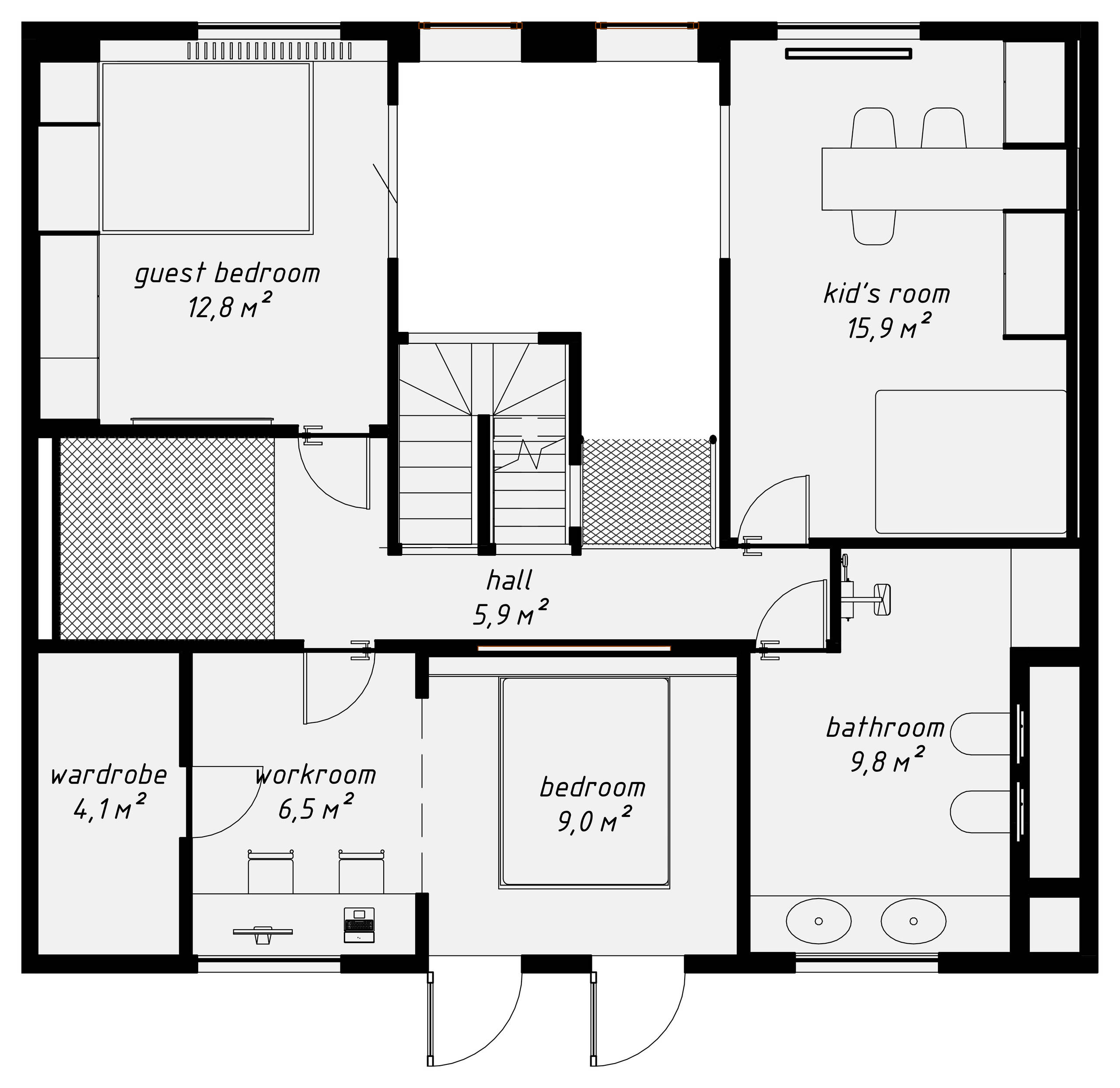 Houzz тур: Белый дом с гамаками в Домодедове