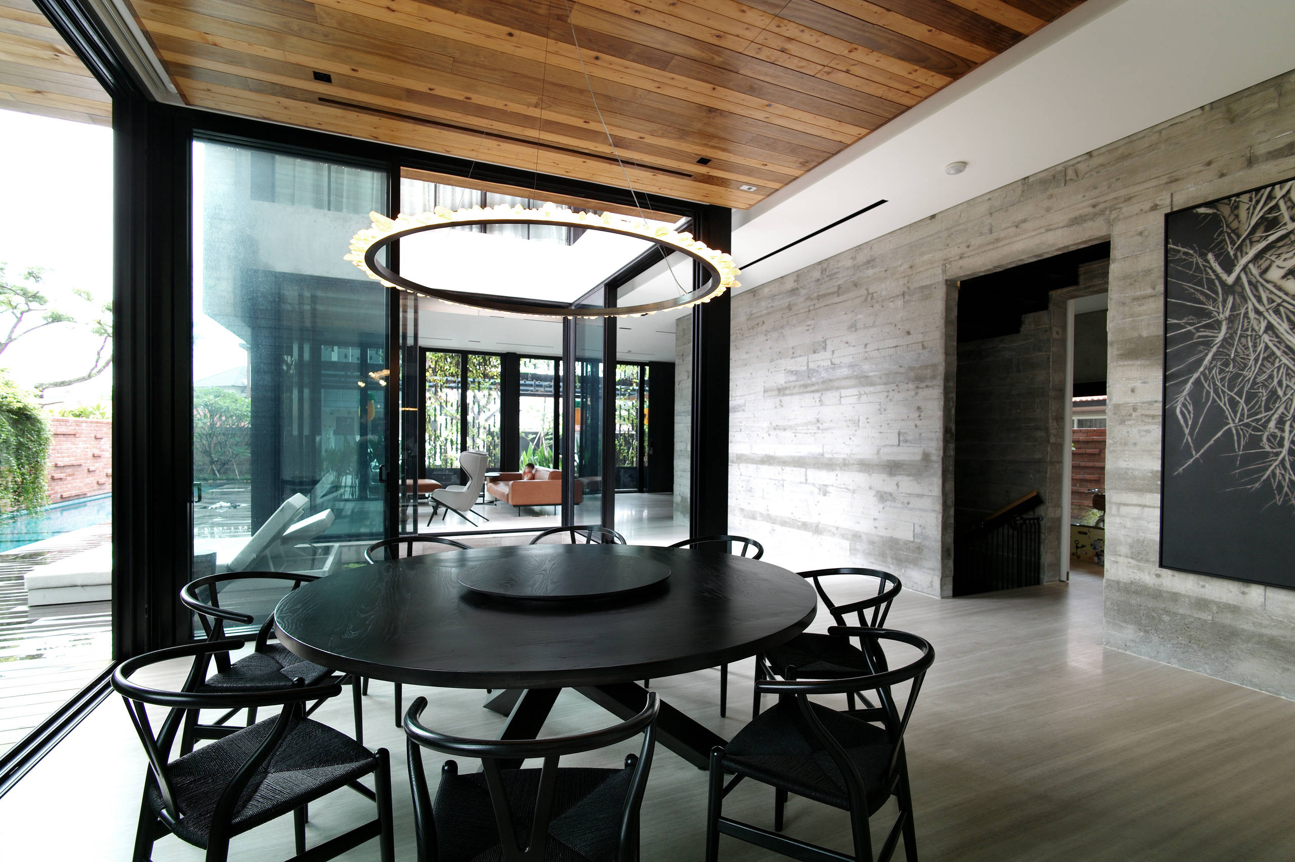 Houzz Сингапур: Дом с крышей из бетона и азбукой Морзе