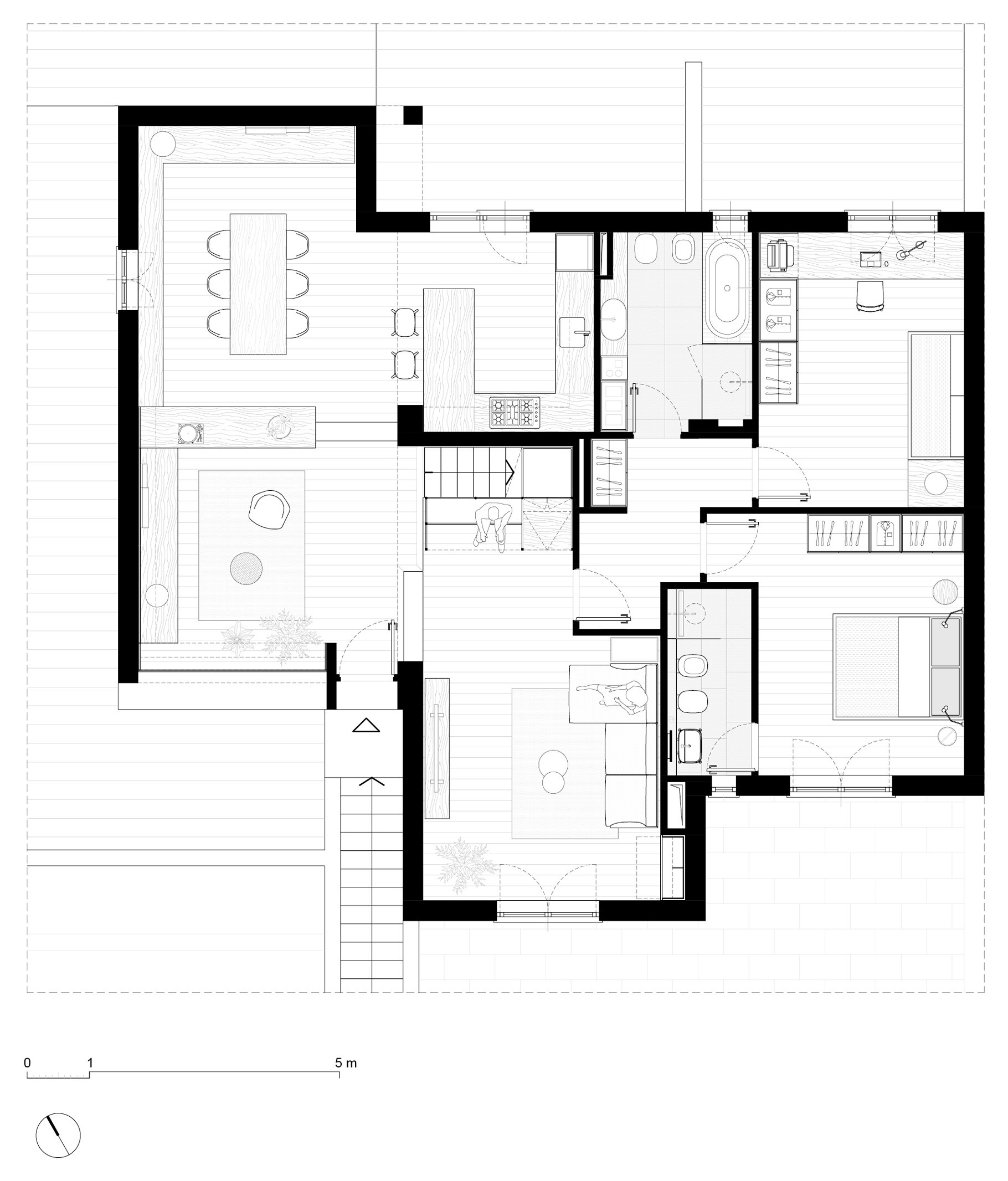 В закладки: 3 проекта со встроенными шкафами «во всю стену»