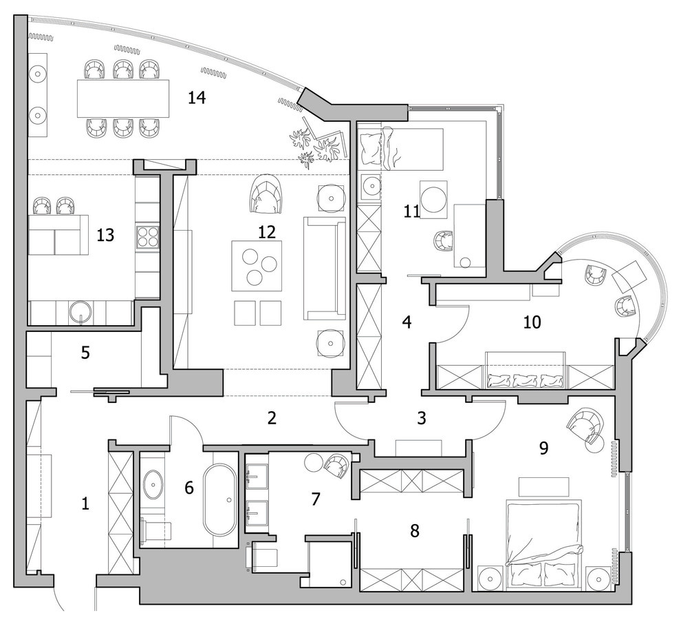 Houzz тур: Квартира вне времени, которая не устареет никогда