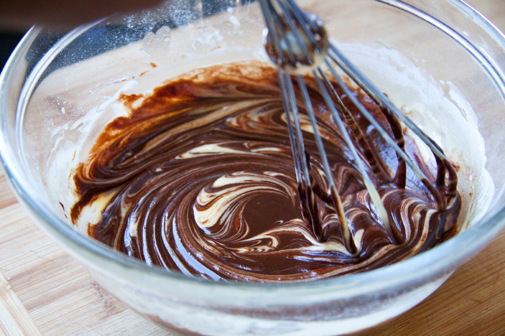 Рецепты: Фондан с двумя видами шоколада и малиной