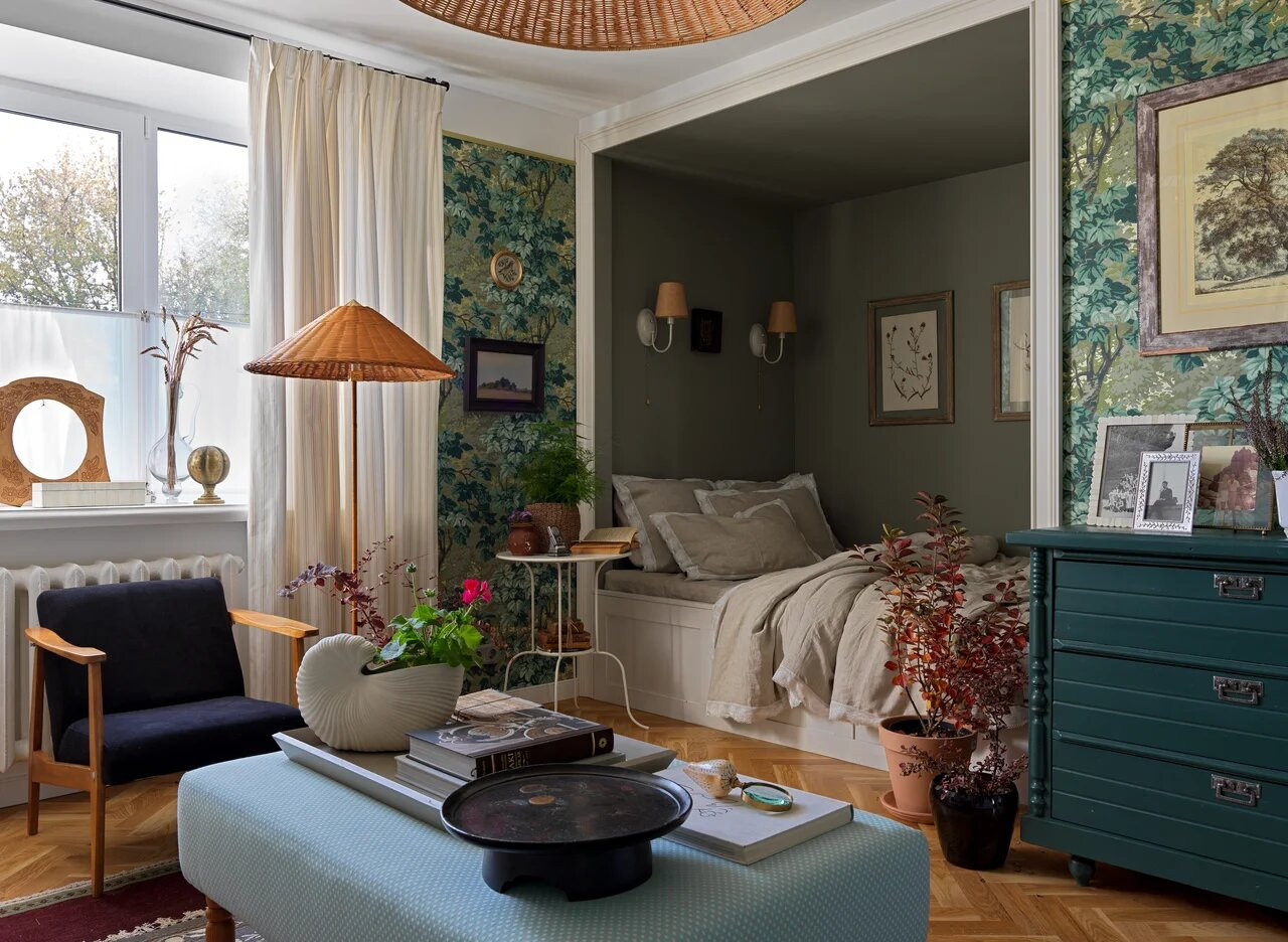 Houzz тур: 35 кв.м — квартира в Казани с винтажным интерьером