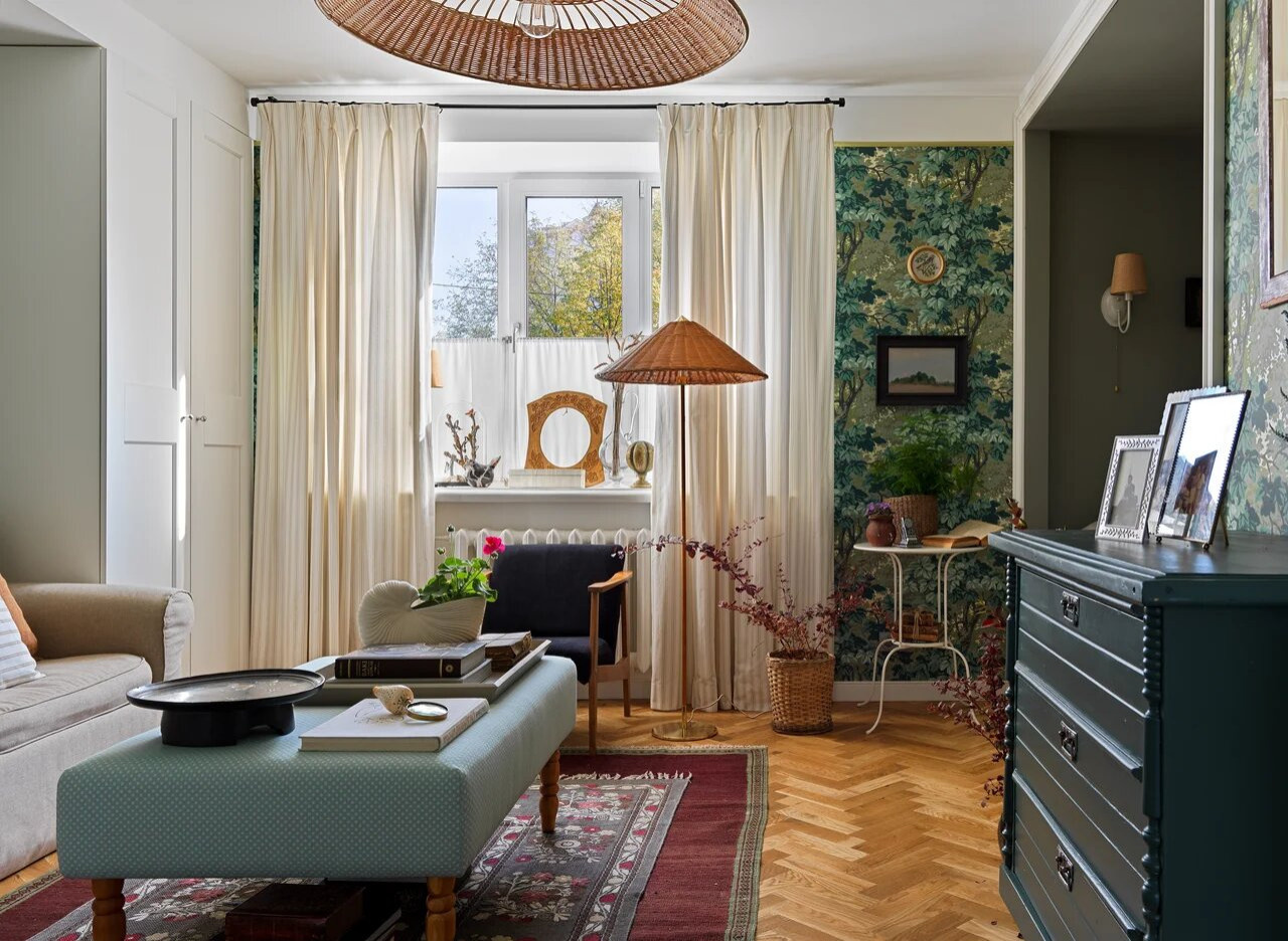 Houzz тур: 35 кв.м — квартира в Казани с винтажным интерьером