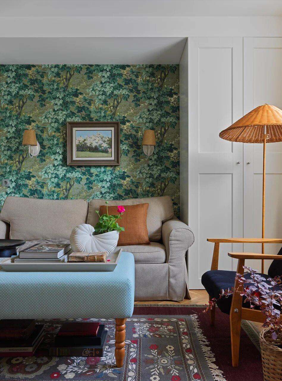 Houzz тур: 35 кв.м — квартира в Казани с винтажным интерьером