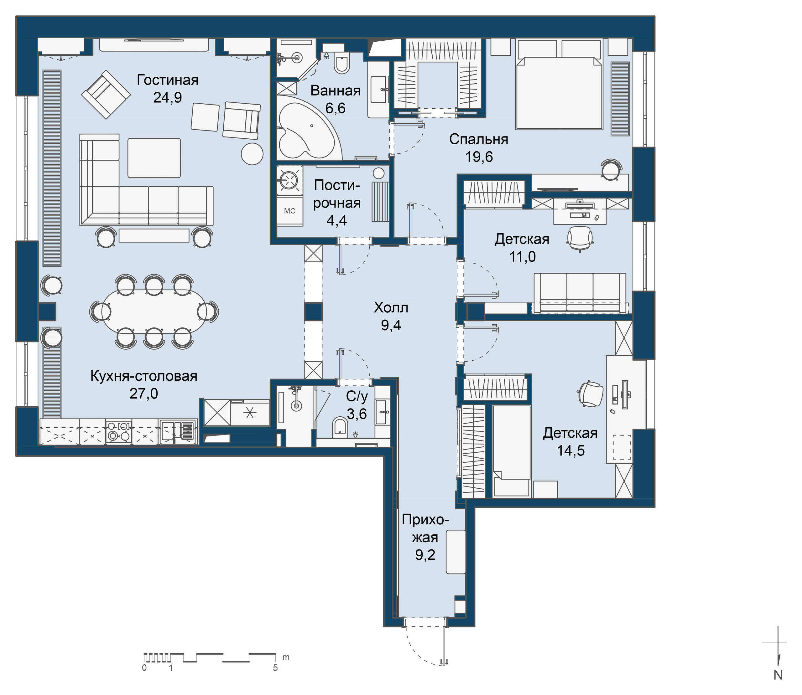 Houzz тур: Квартира, где из трех комнат сделали четыре