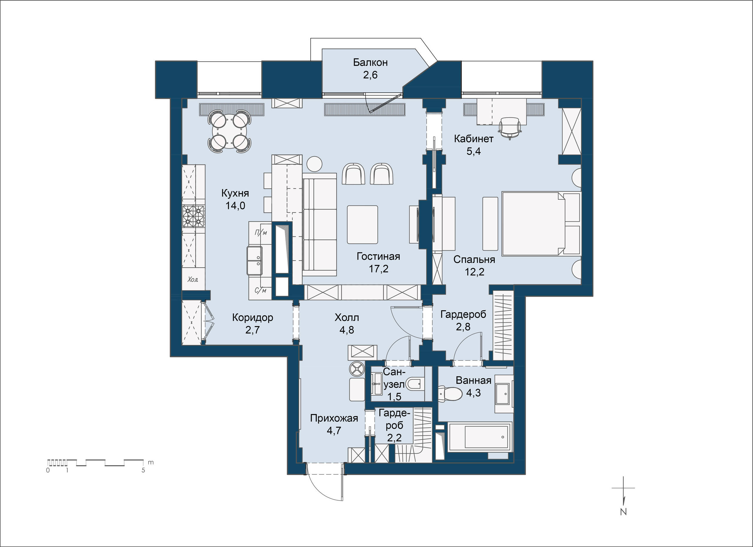 Houzz тур: Квартира, по которой можно ходить «кругами»