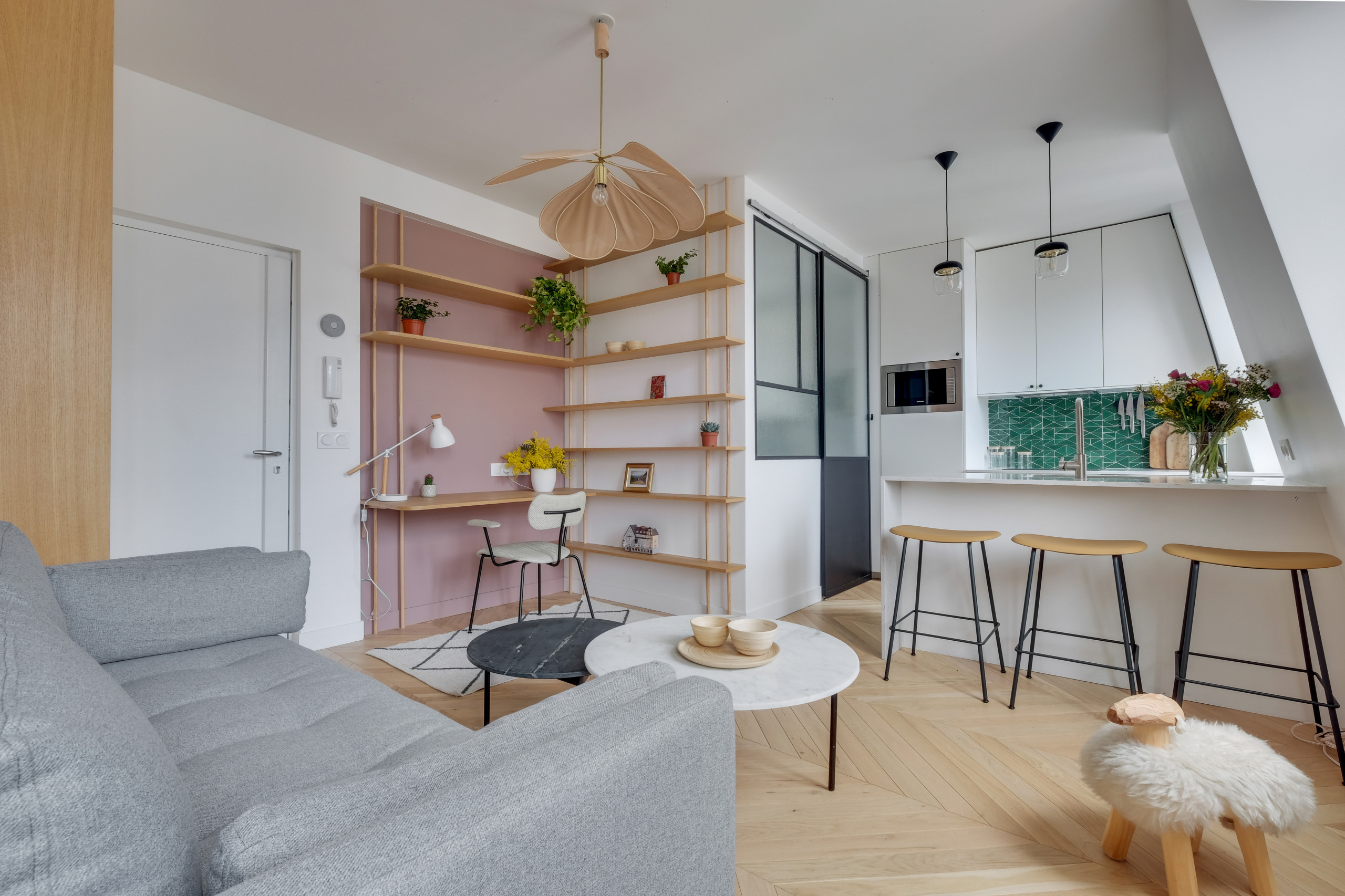 До и после: Студия 27 кв.м. в Париже