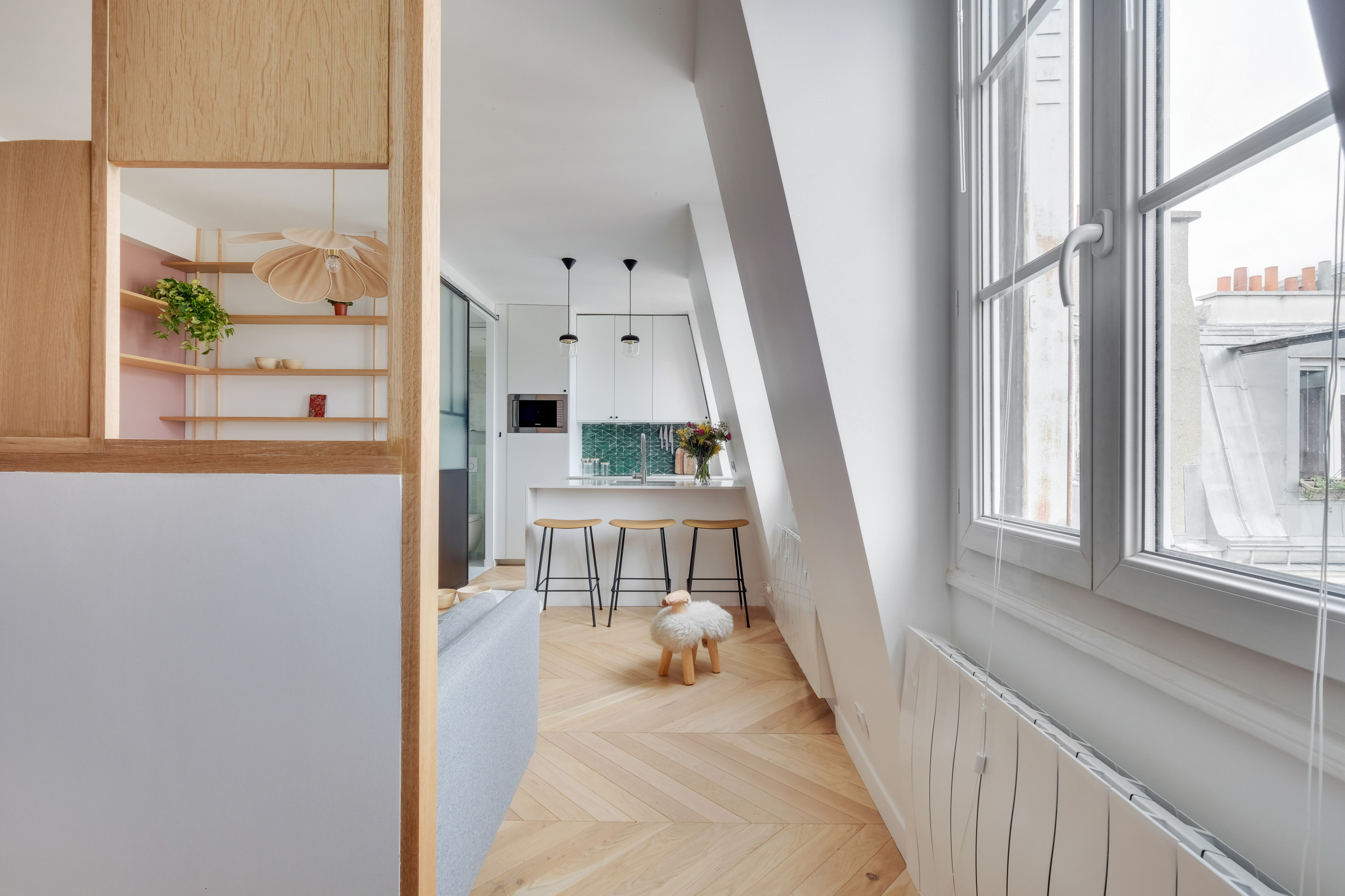 До и после: Студия 27 кв.м. в Париже