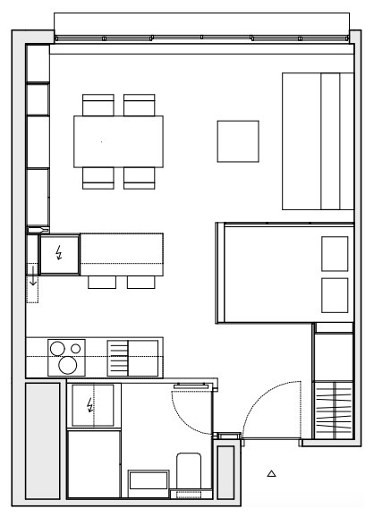 До и после: Переделка парижской студии 30 кв.м.