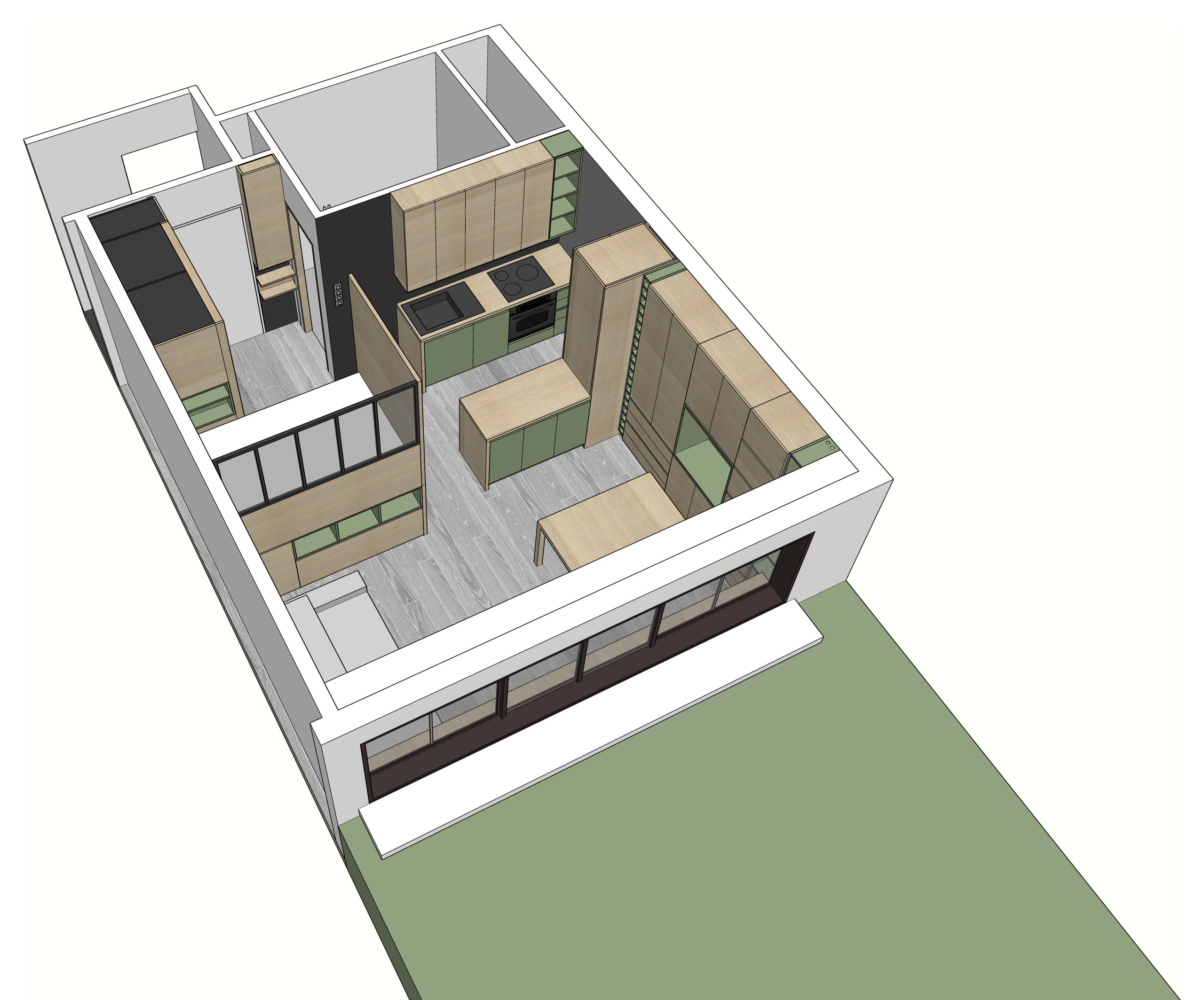 До и после: Переделка парижской студии 30 кв.м.