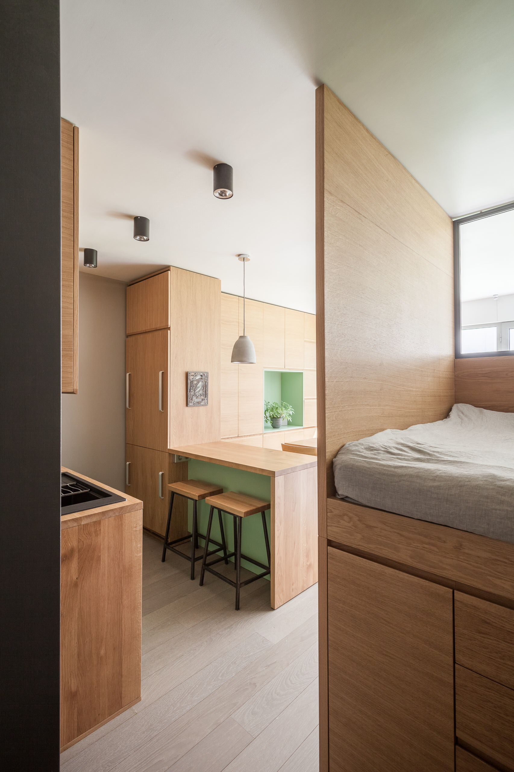 До и после: Переделка парижской студии 30 кв.м.