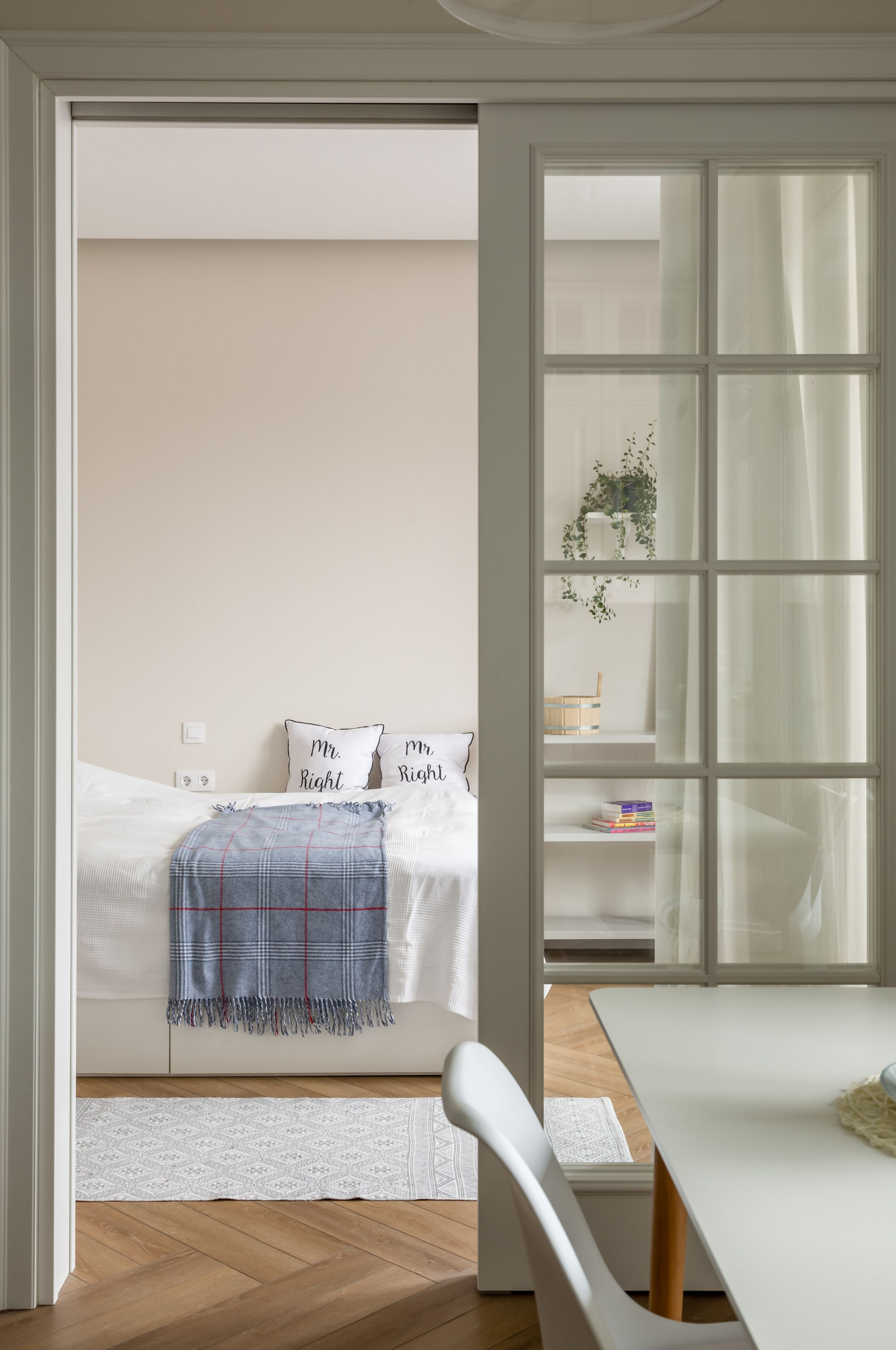 Поиск планировки: Три варианта и финал для «однушки» 47 кв.м