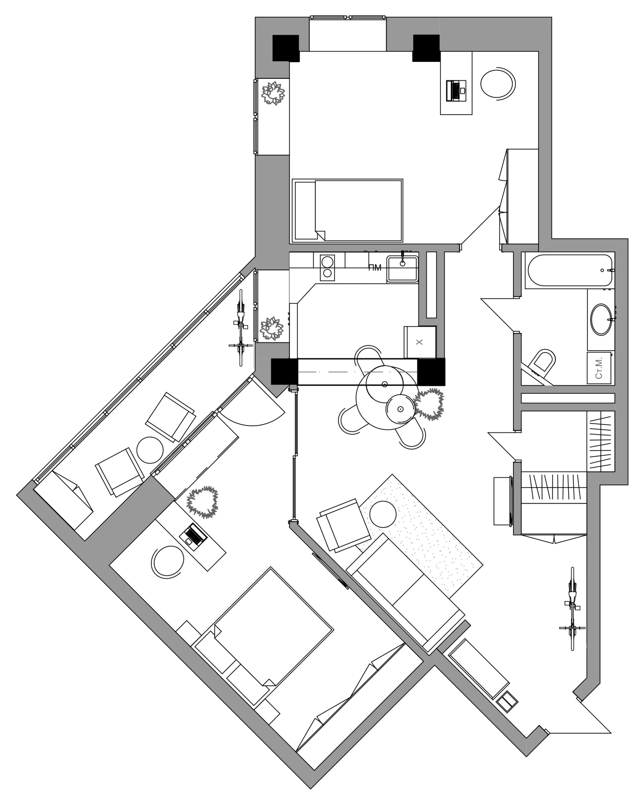 До и после: Преображение квартиры дизайнера