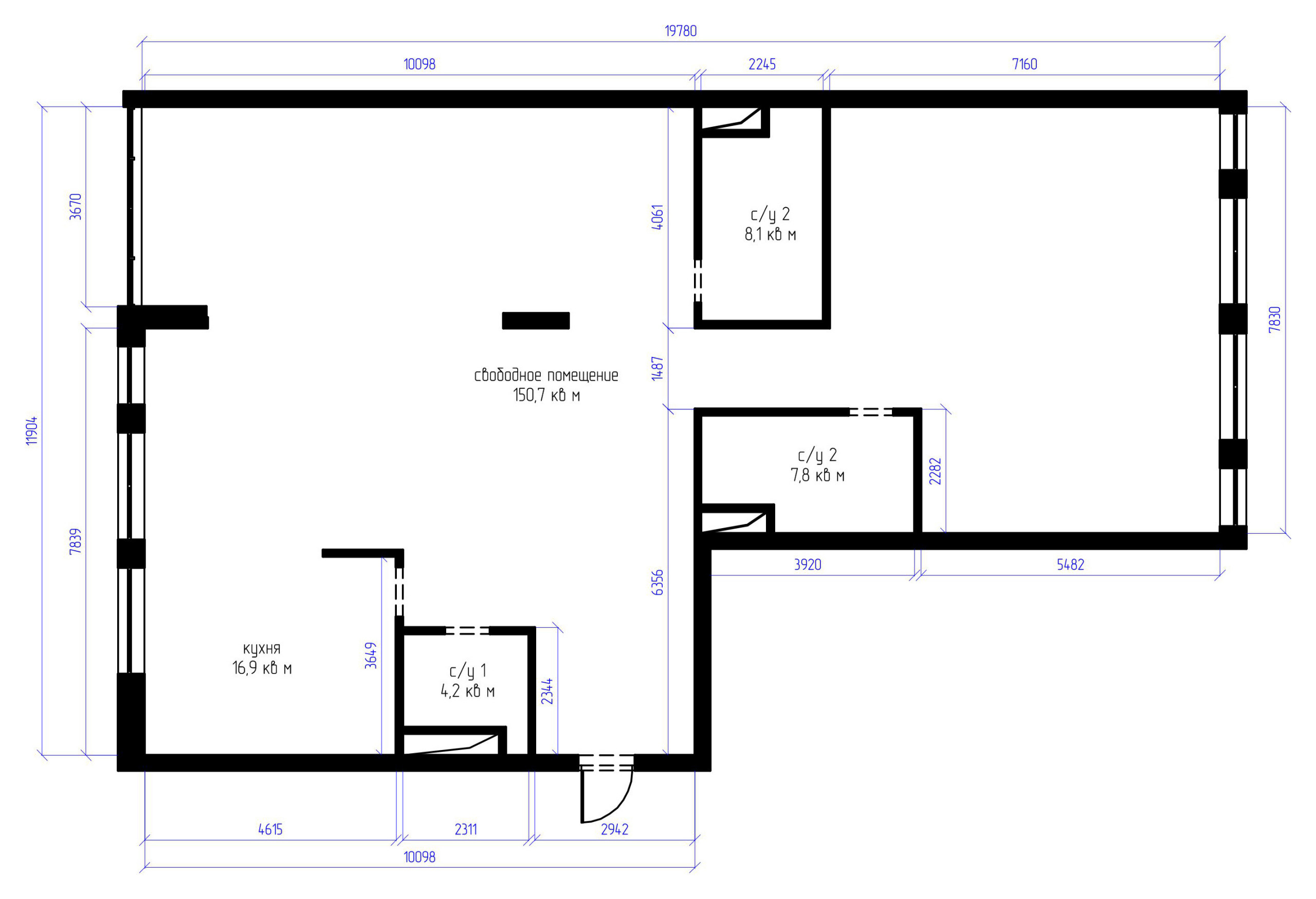 Поиск планировки: Квартира с детской и кабинетом [4 плана]