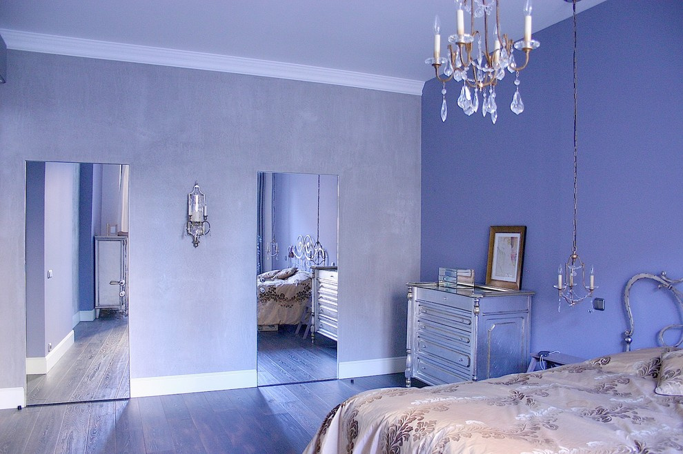 Houzz тур: Серебристая мебель на фоне бетонных стен