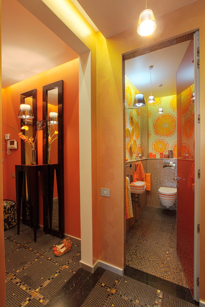 Houzz тур: Квартира с мозаичными панно и яркими деталями