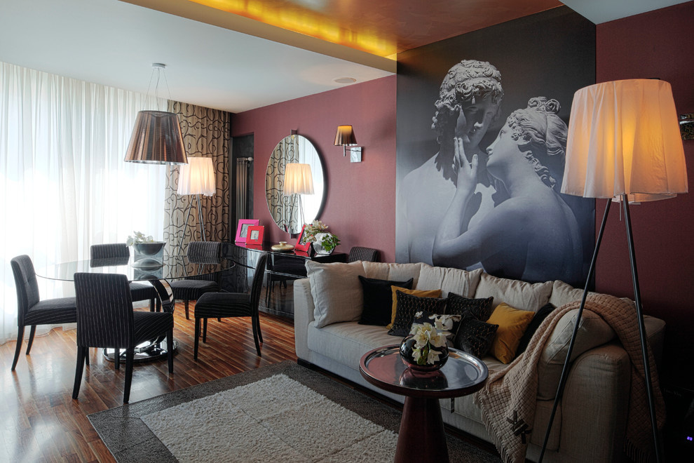 Houzz тур: Квартира с мозаичными панно и яркими деталями