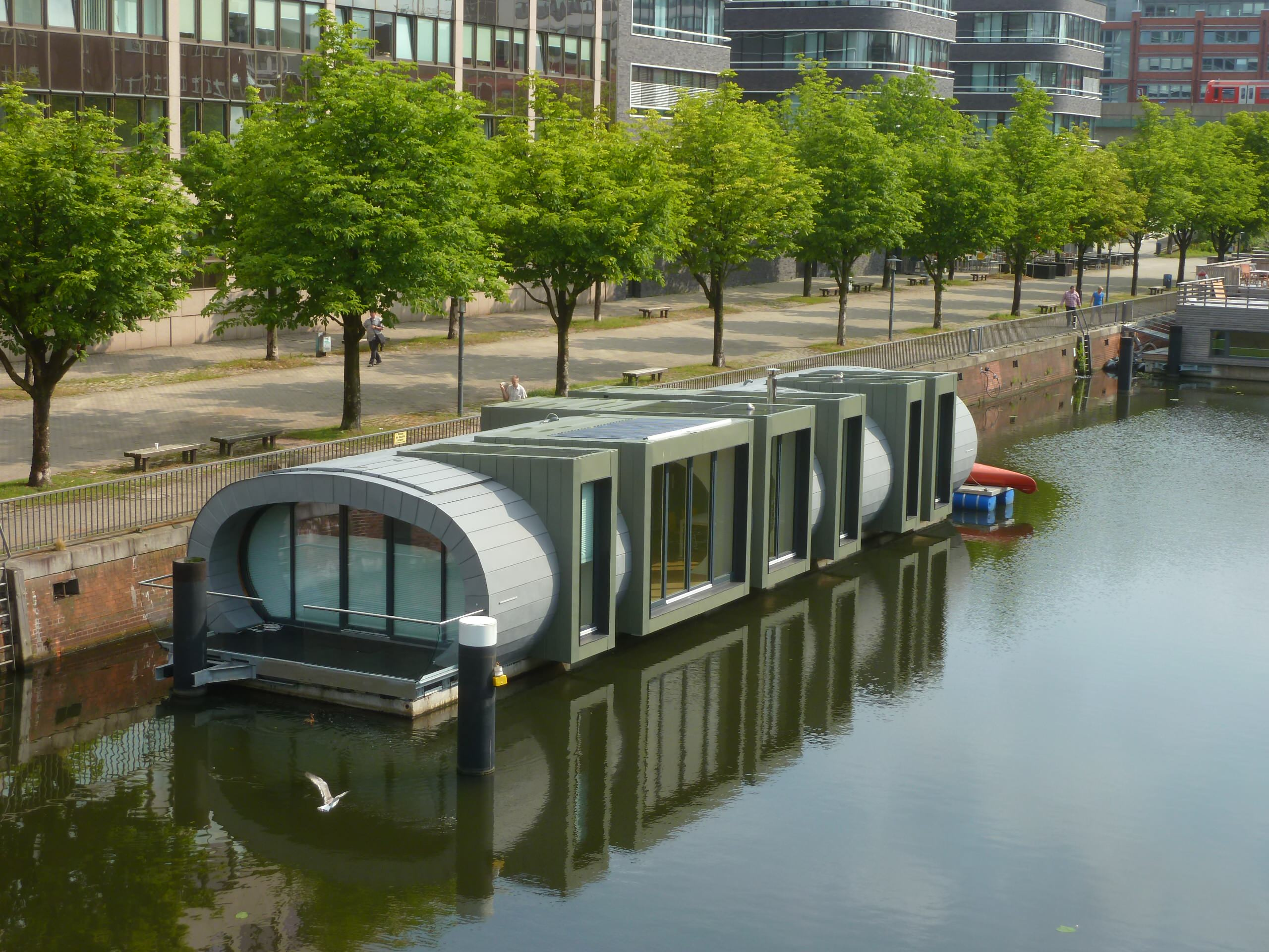 Houzz Германия: Энергосберегающий дом на плаву в Гамбурге