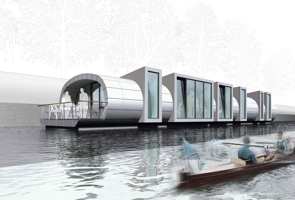 Houzz Германия: Энергосберегающий дом на плаву в Гамбурге