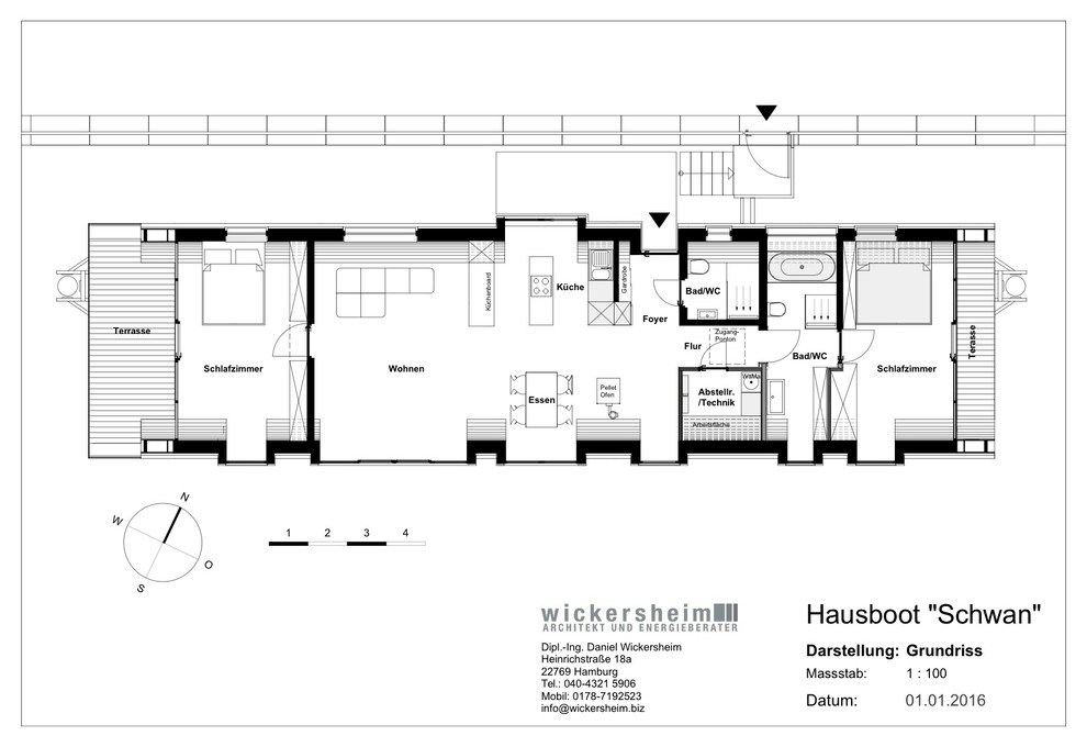 Houzz Германия: Энергосберегающий дом на плаву в Гамбурге