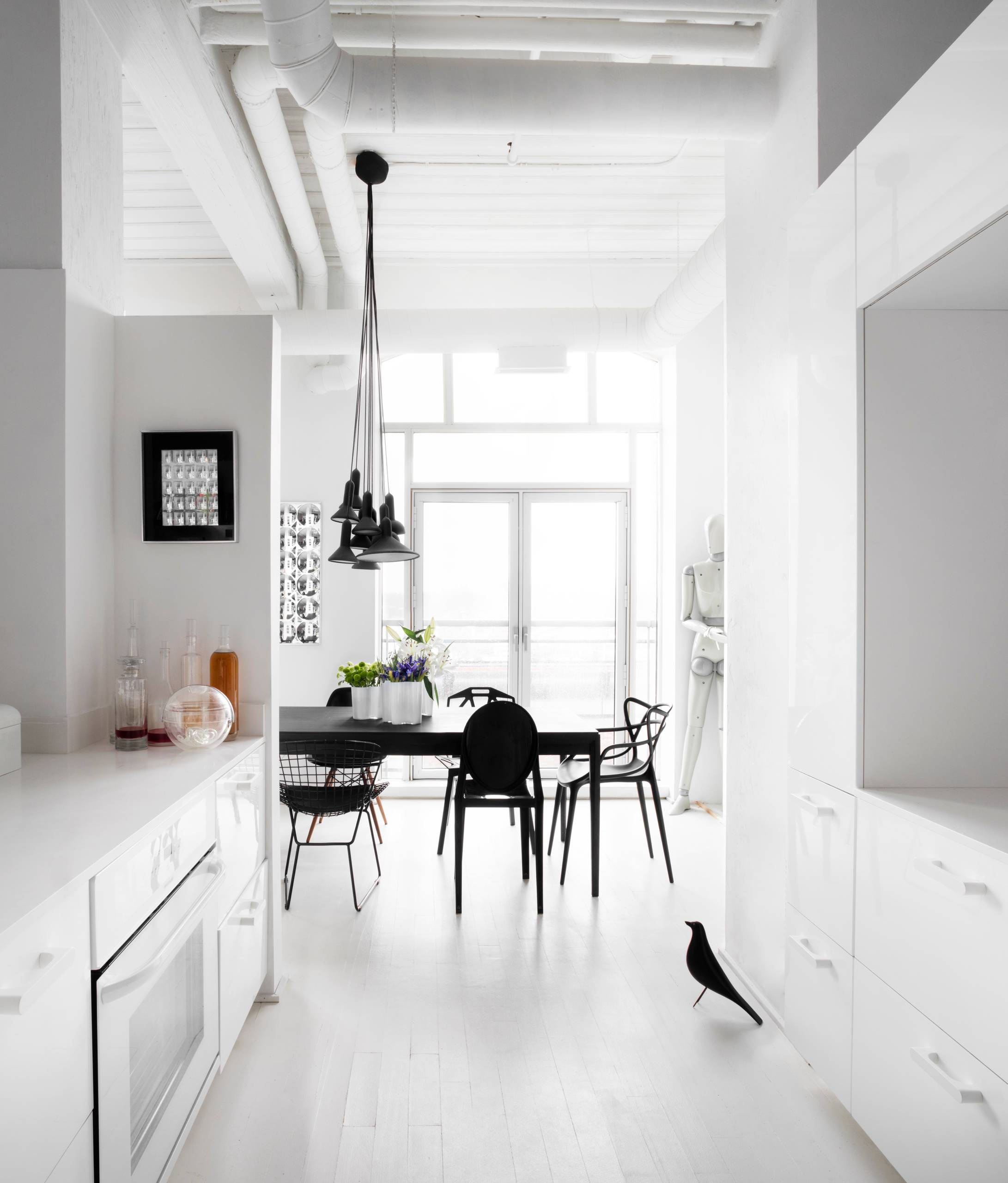 Houzz Канада: Белый лофт из Торонто