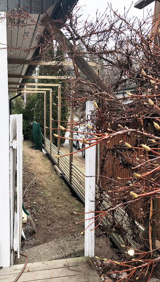 До и после: Летний душ и калитка в сад