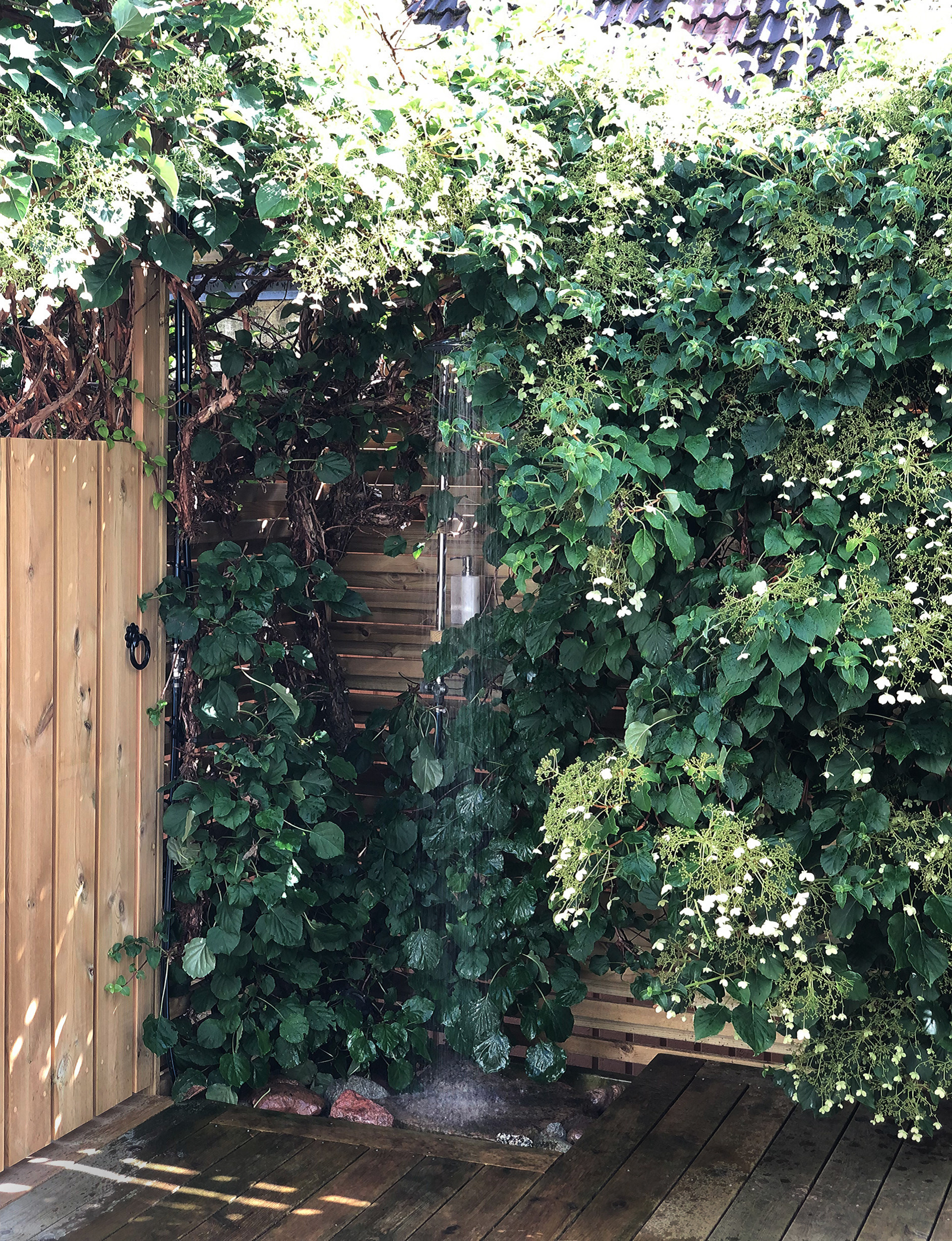 До и после: Летний душ и калитка в сад