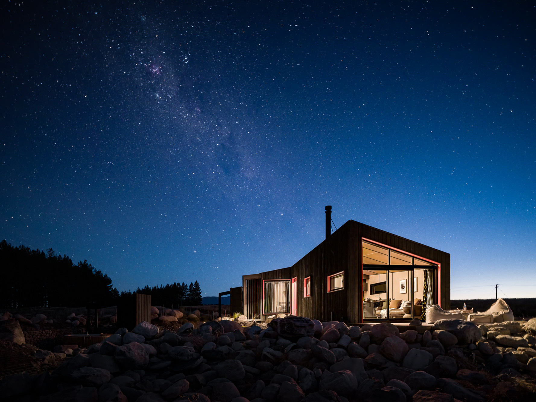 Houzz Новая Зеландия: невероятный дом в чистом поле