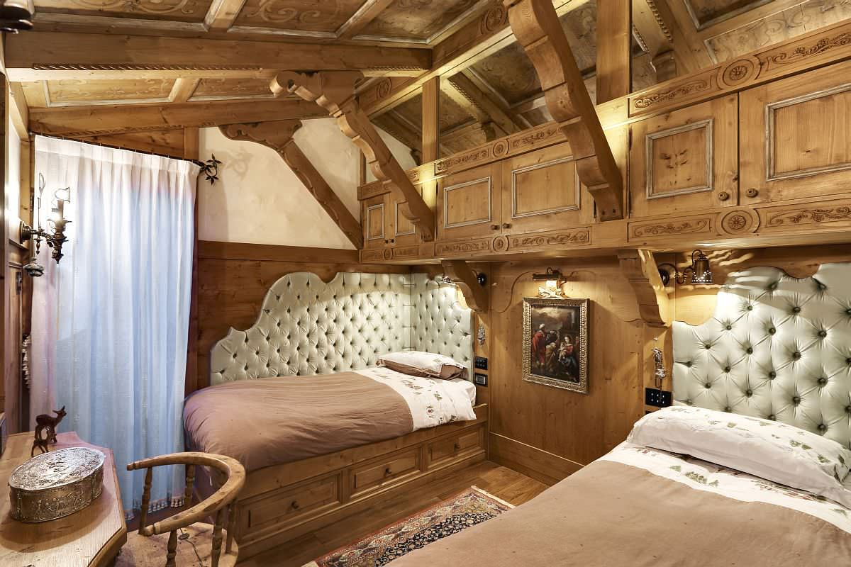 Houzz Италия: Искусство инкрустации в небольшом шале