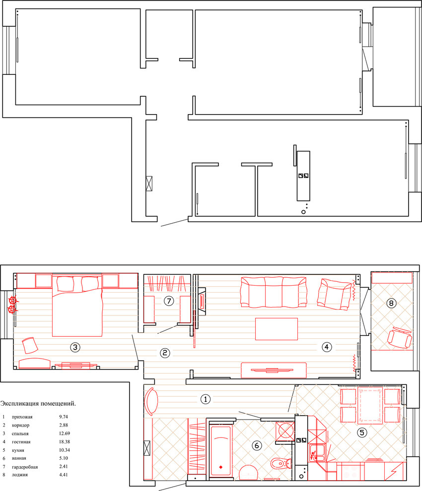 Houzz тур: Настроение загородного дома  в панельной «двушке»