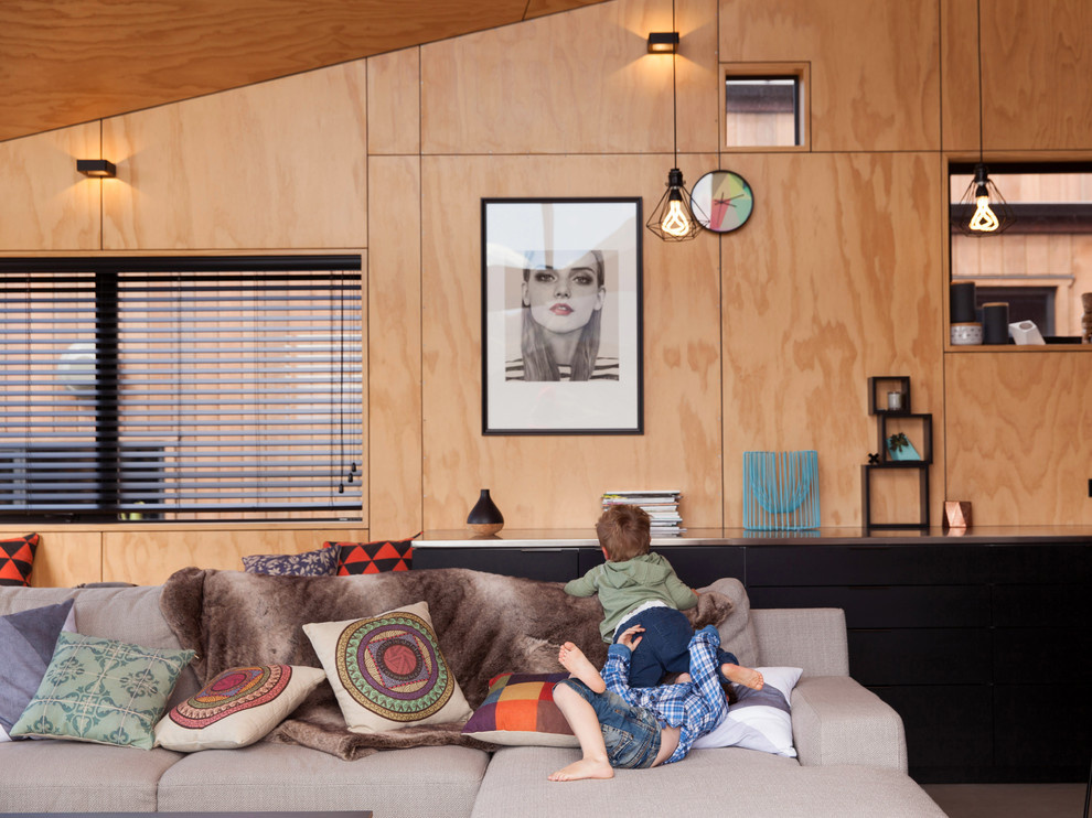 Houzz Новая Зеландия: Дом-корабль высоко над уровнем моря